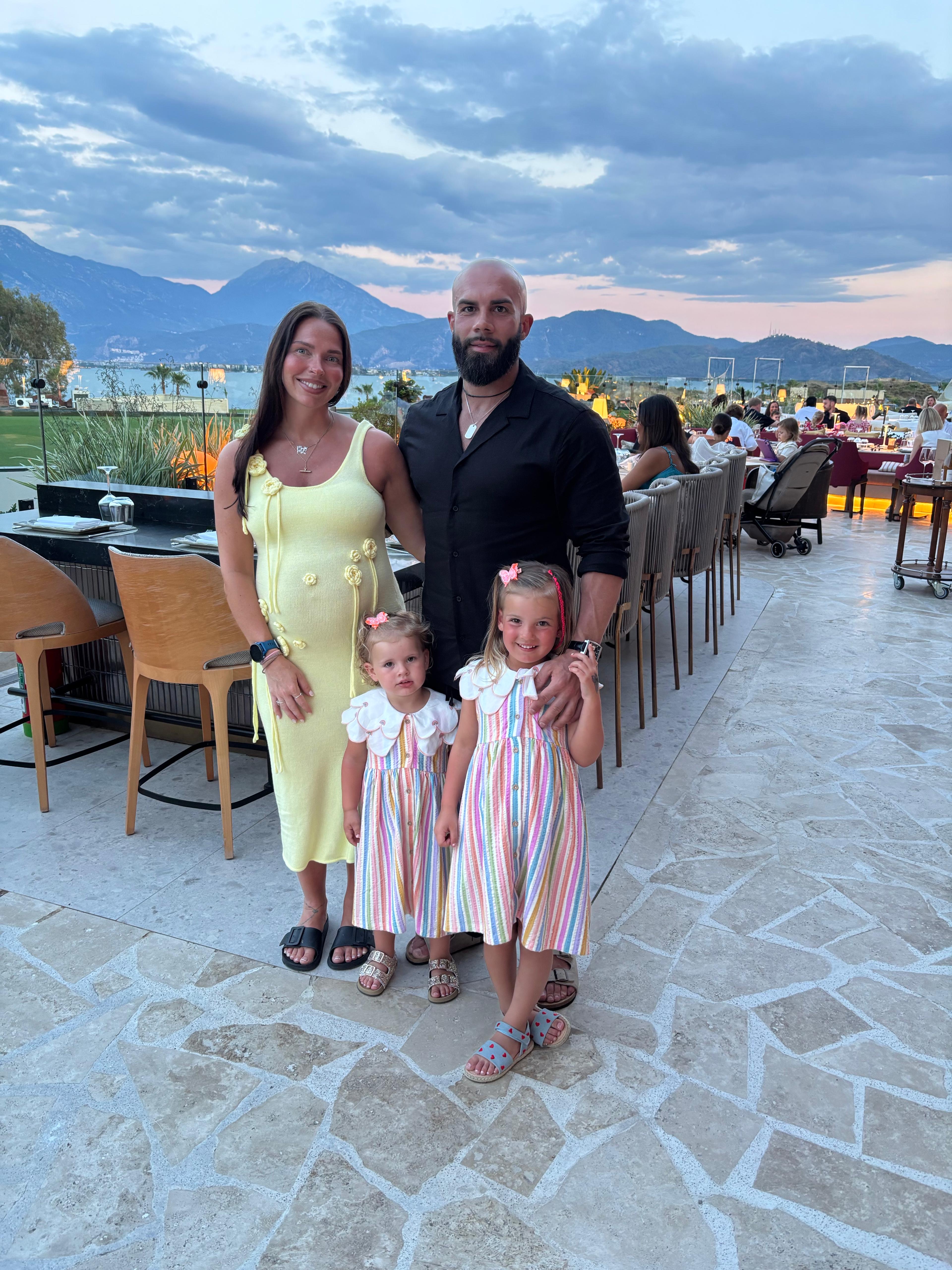 Stephen with his family on holiday